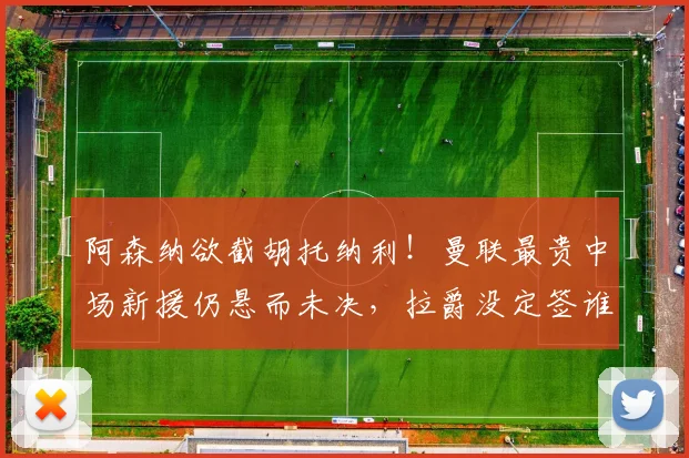 阿森纳欲截胡托纳利!曼联最贵中场新援仍悬而未决,拉爵没定签谁